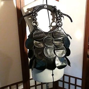 Purse or bag, black probably vegan